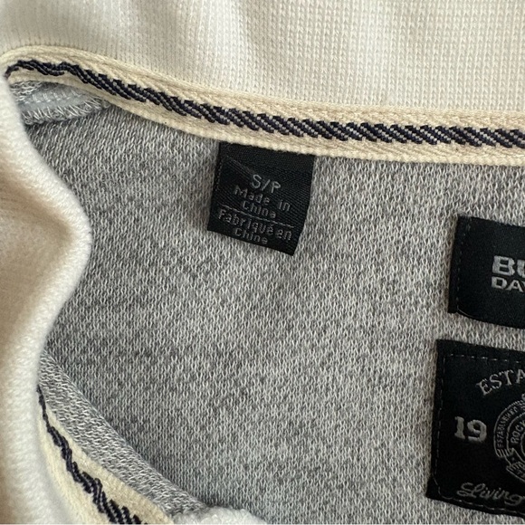 Buffalo David Bitton Gray and White Polo Shirt - Picture 4 of 8